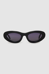 ANINE BING Roma Sunglasses - Black - Front View