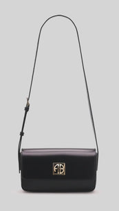 ANINE BING Elly Crossbody Bag - High-Shine Black - video view