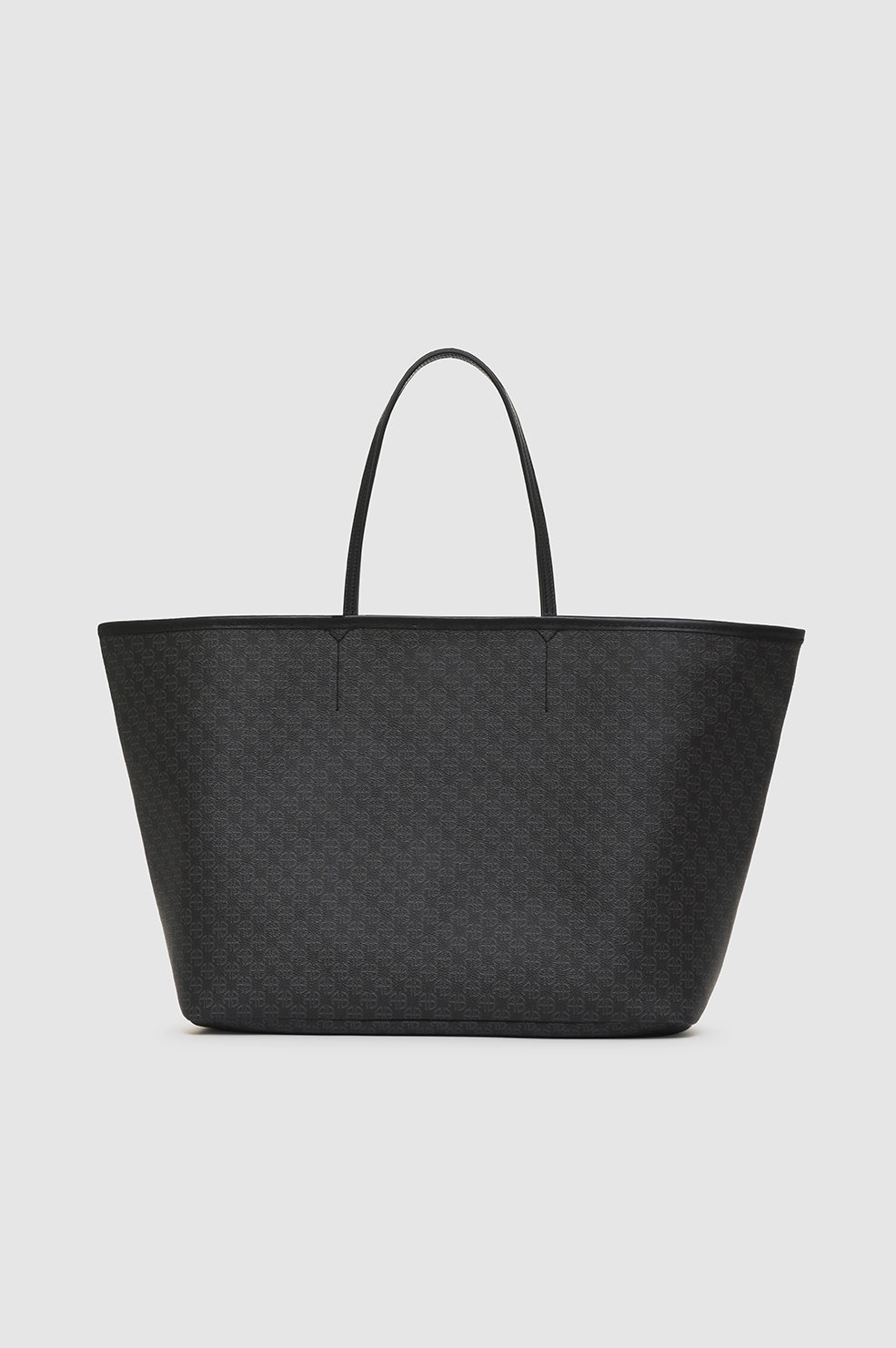 Emma Tote - Black Monogram Print